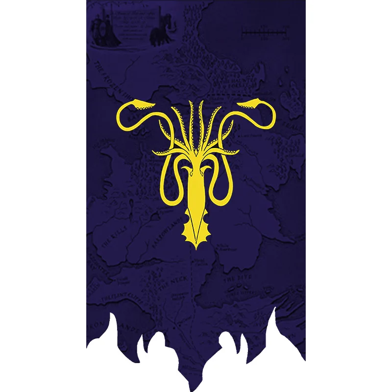 GREYJOY YAZANIE Игры престолов пользовательские флаги LANNISTER STRAK TARYARGEN TYRELL BOLTON GREYJOY MARTELL MORMONT TYRELL флаги и баннеры - Цвет: GREYJOY