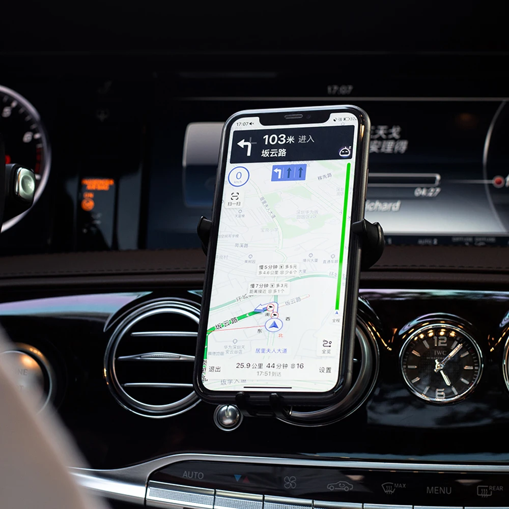 

Uallife Bcase Gravity Car Holder For Phone Air Vent Clip Mount Mobile Cell Stand Smartphone GPS Retro Style Mobile Phone Holder