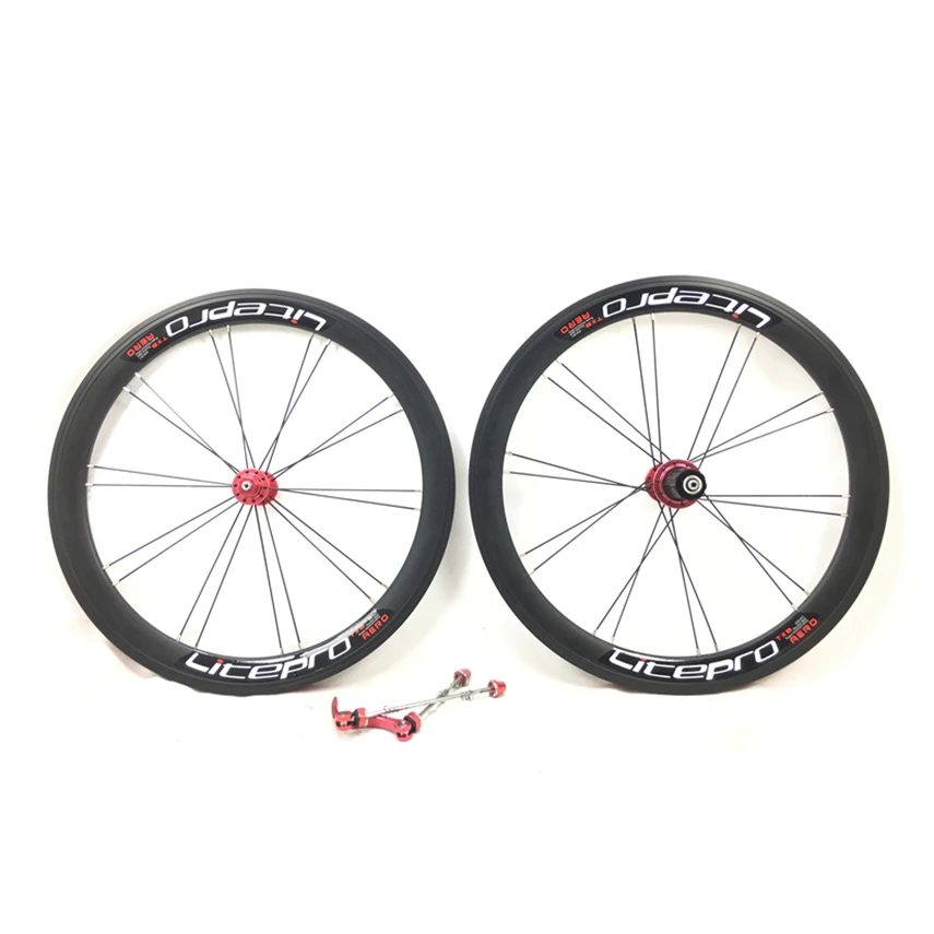

Litepro AERO TXB High Rim 20 Inch 451 Disc V Brake Folding Bike Wheels Modification Upgrade Dahon Fnhon P8 Wheelset