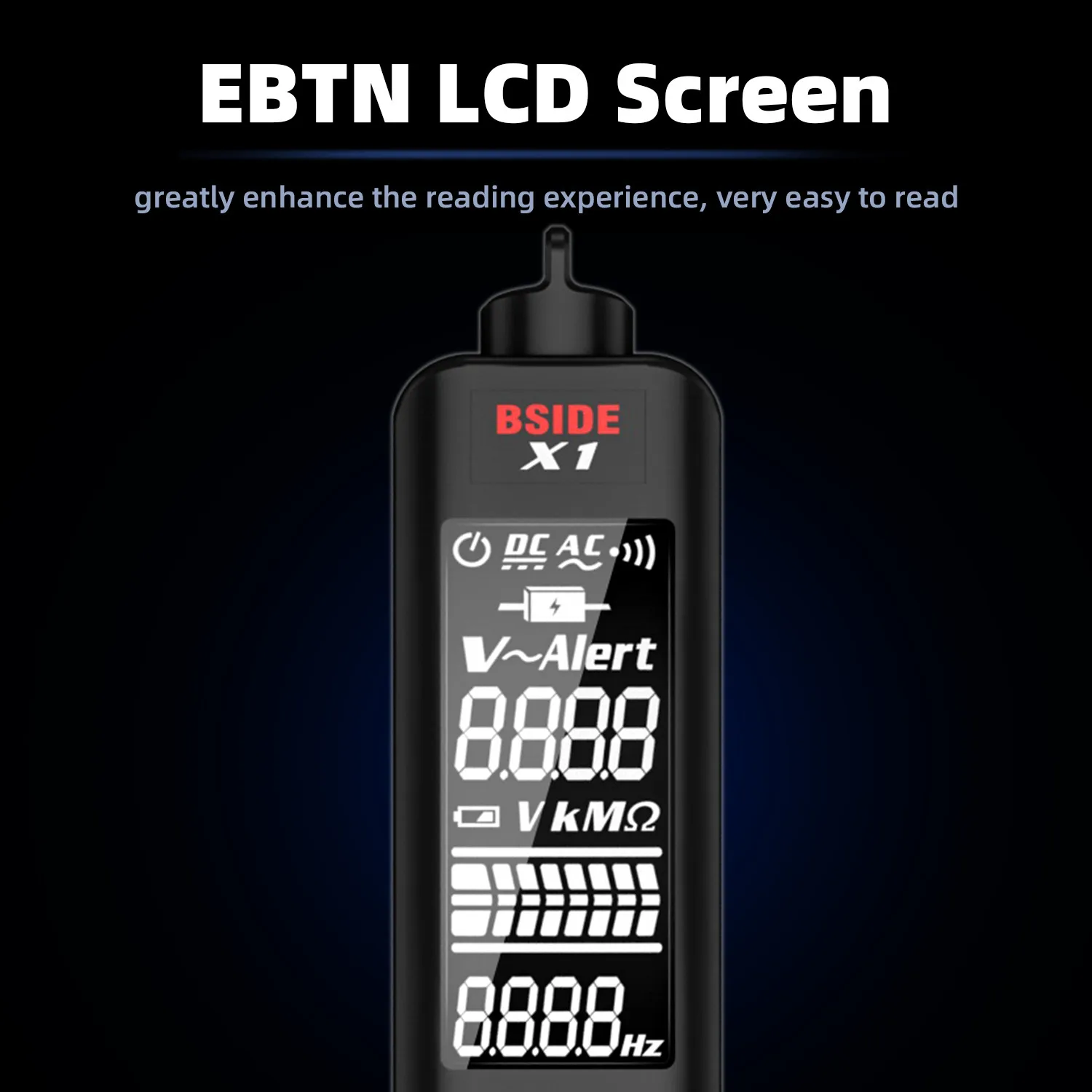 

X1 Voltage Tester UN3F BSIDE X1 Non Contact Voltage Detector Live Wire Tester Voltmeter Multimeter Tester