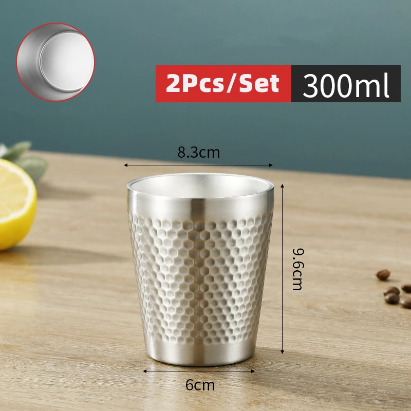2 шт. кружка из нержавеющей стали с двойными стенками | Дом и сад