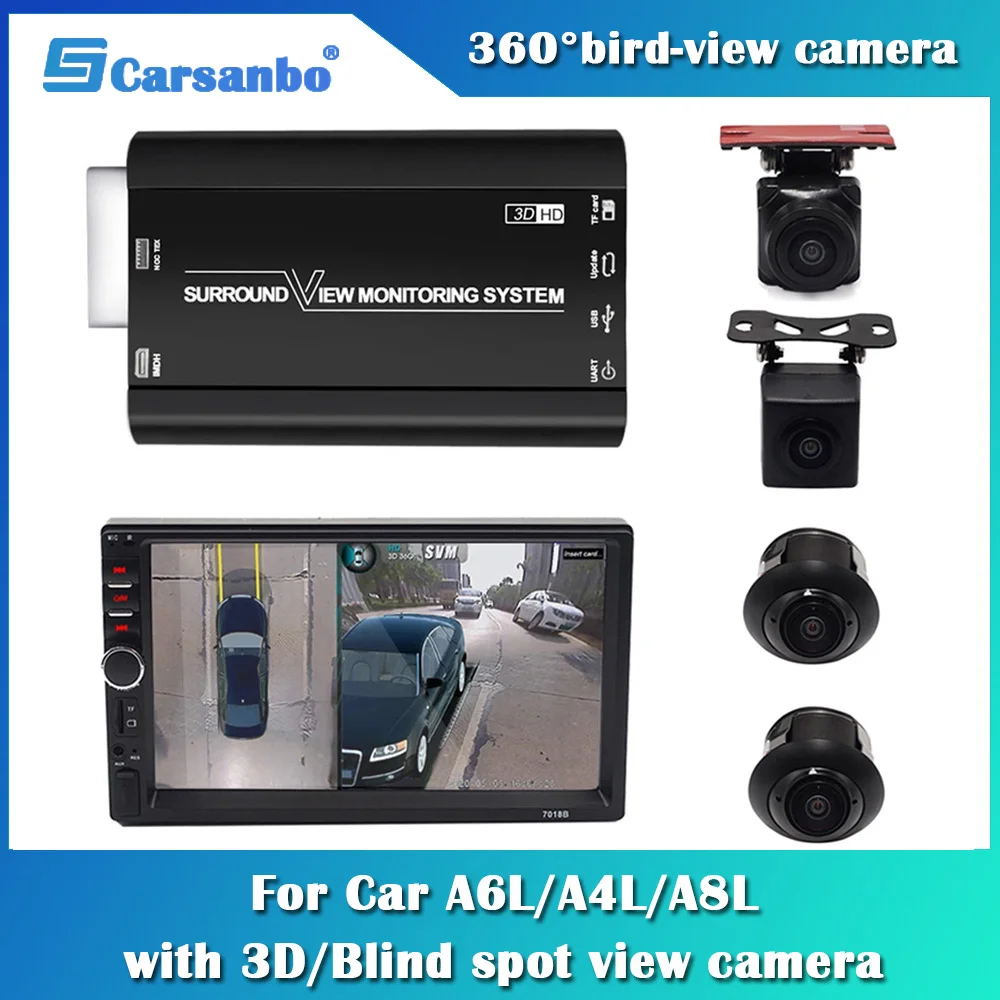 Камера заднего вида 1080P 360 градусов с функцией ночного видения|Видеорегистраторы|