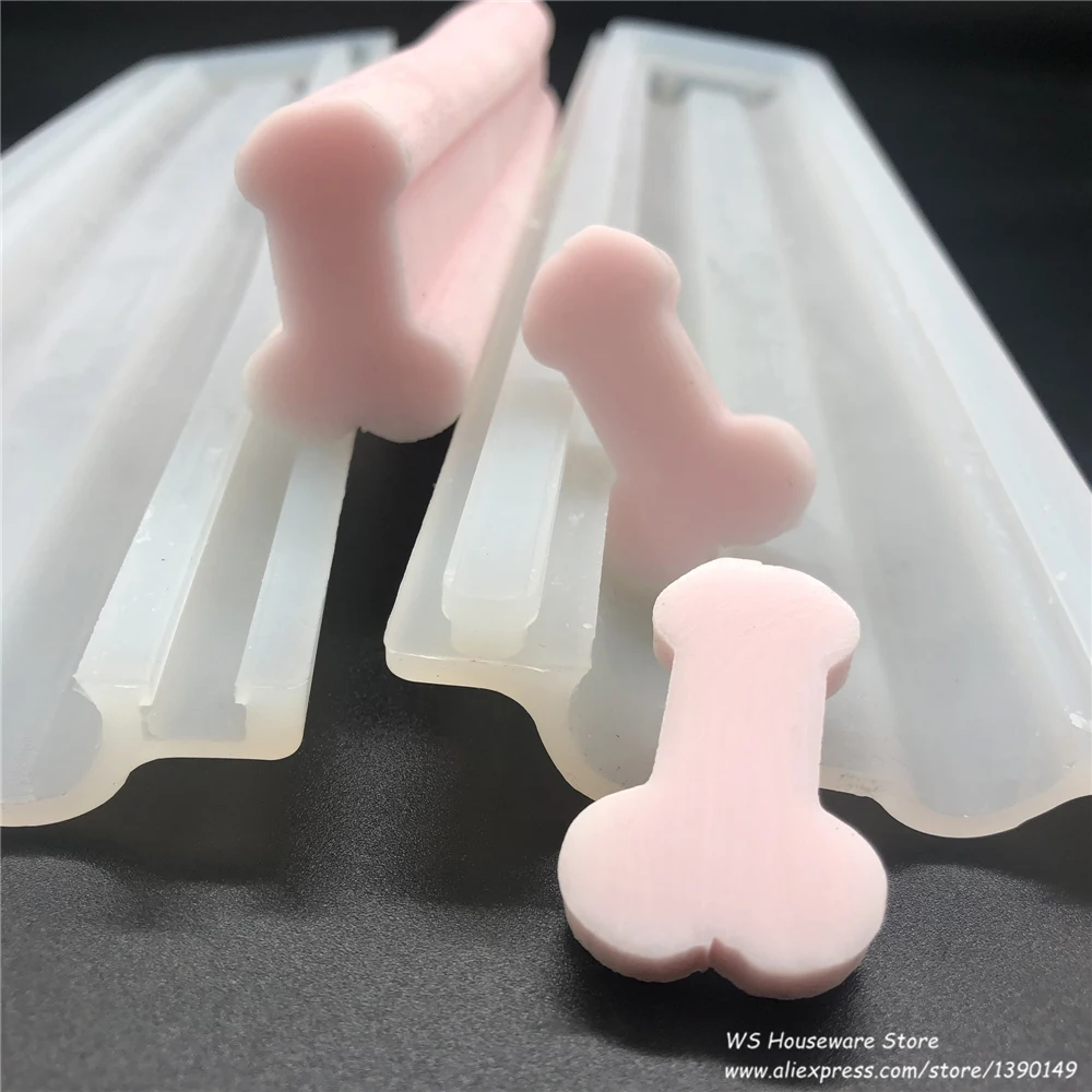 Funny Silicone Penis Soap Mold Tubular Candy Chocolate Core Tube Mould Aromatherapy Candle | Molds