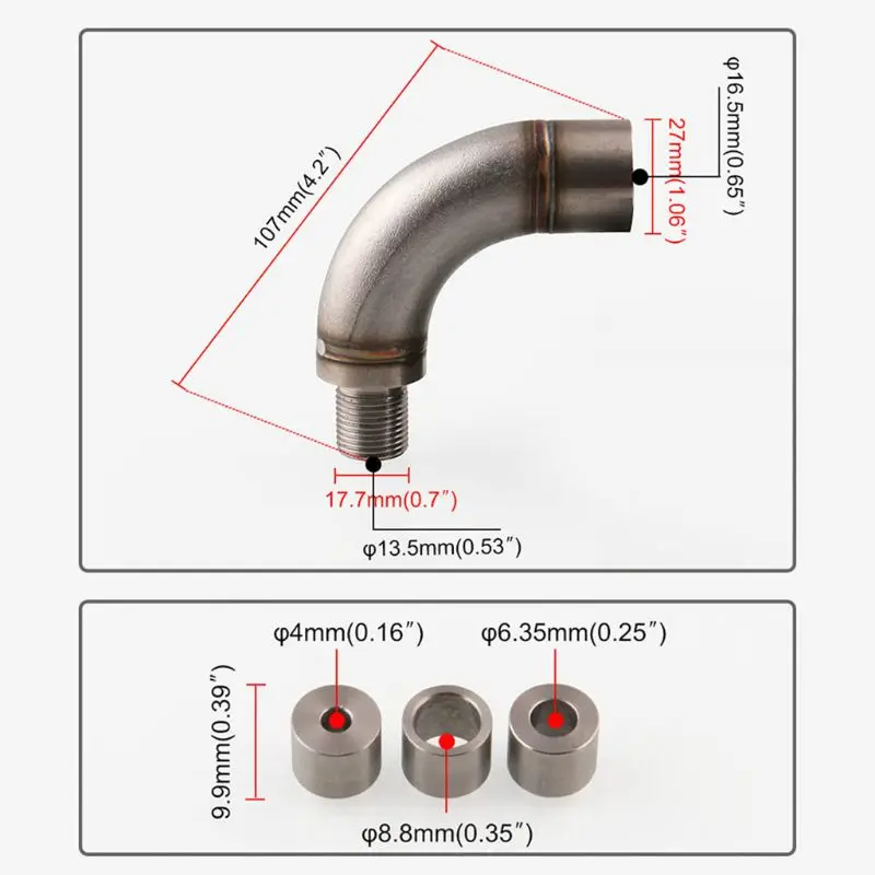

Universal J Style O2 Oxygen Sensor Restrictor Fitting with Adjustable Gas Flow Inserts CEL Fix Check Engine Light Adapter