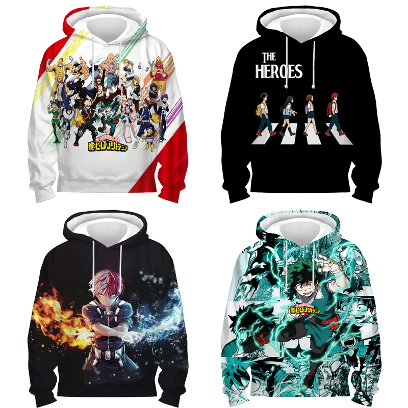 

Children Boku No Hero Academia Season 5 Hoodies Spring Autumn Kids Cartoon Anime Sweatshirts Toddler 3D Pullovers Tops Sudadera