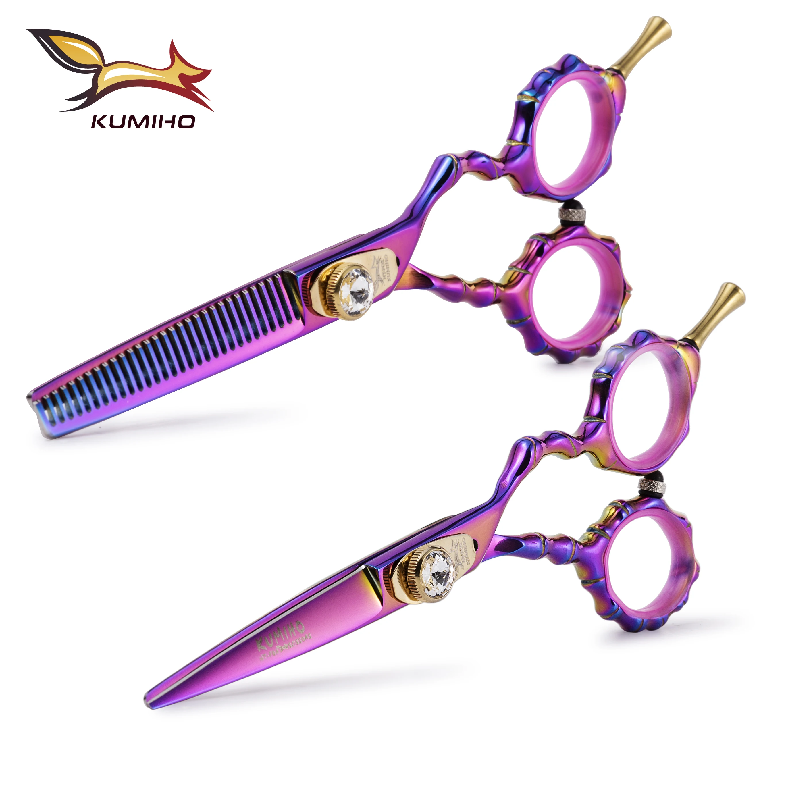 

KUMIHO 5.75" titanium professional japan hair scissors hairdresser barber scissors hair cut hairstyle salon hair cutting shears