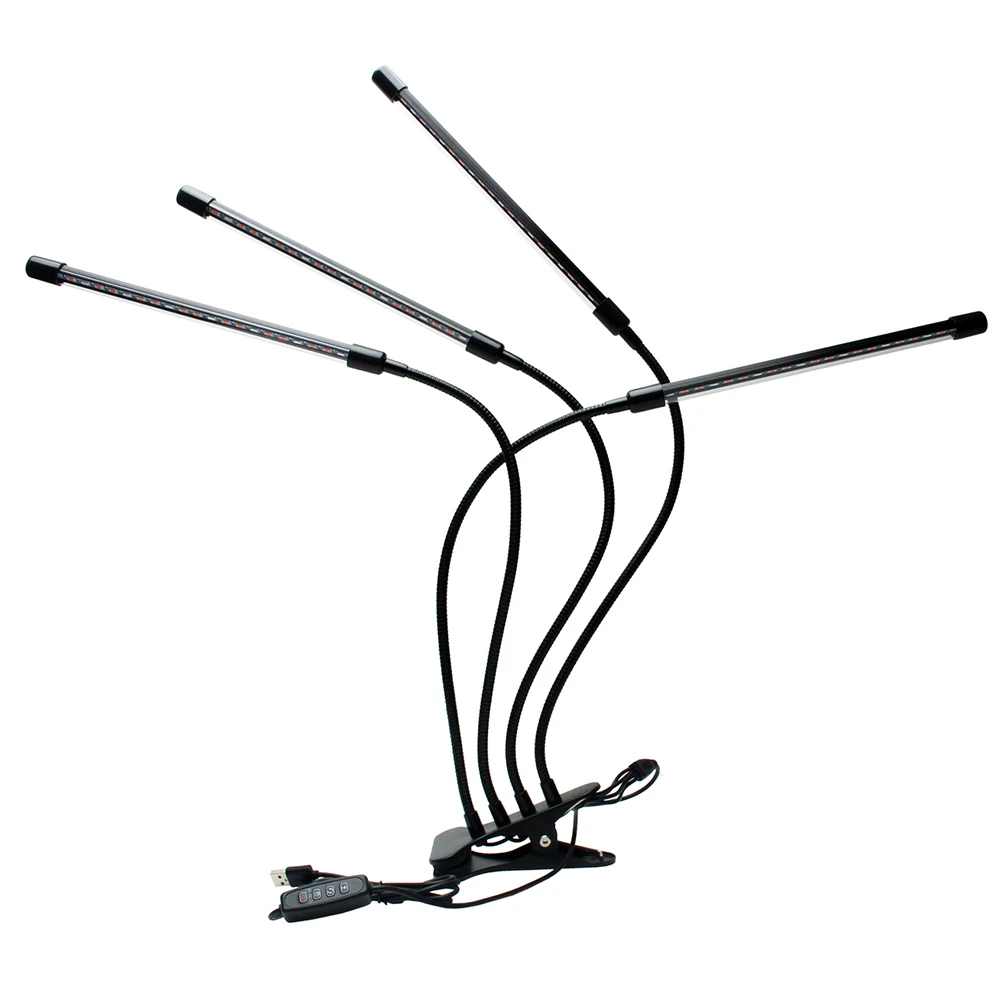 Светодиодная фитолампа полного спектра с таймером светисветильник для растений