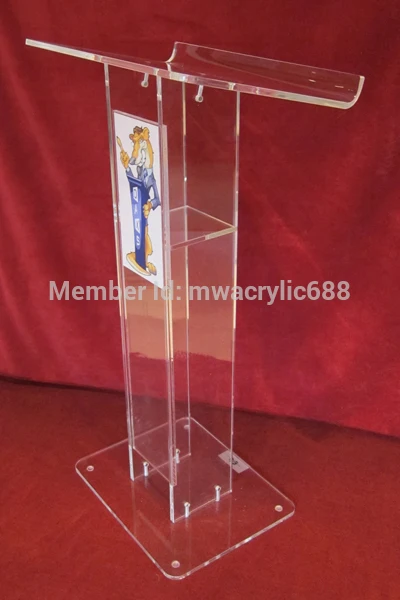 Free Shipping Cheap Beautiful Simple Elegant Acrylic Podium Pulpit Lectern plexiglass