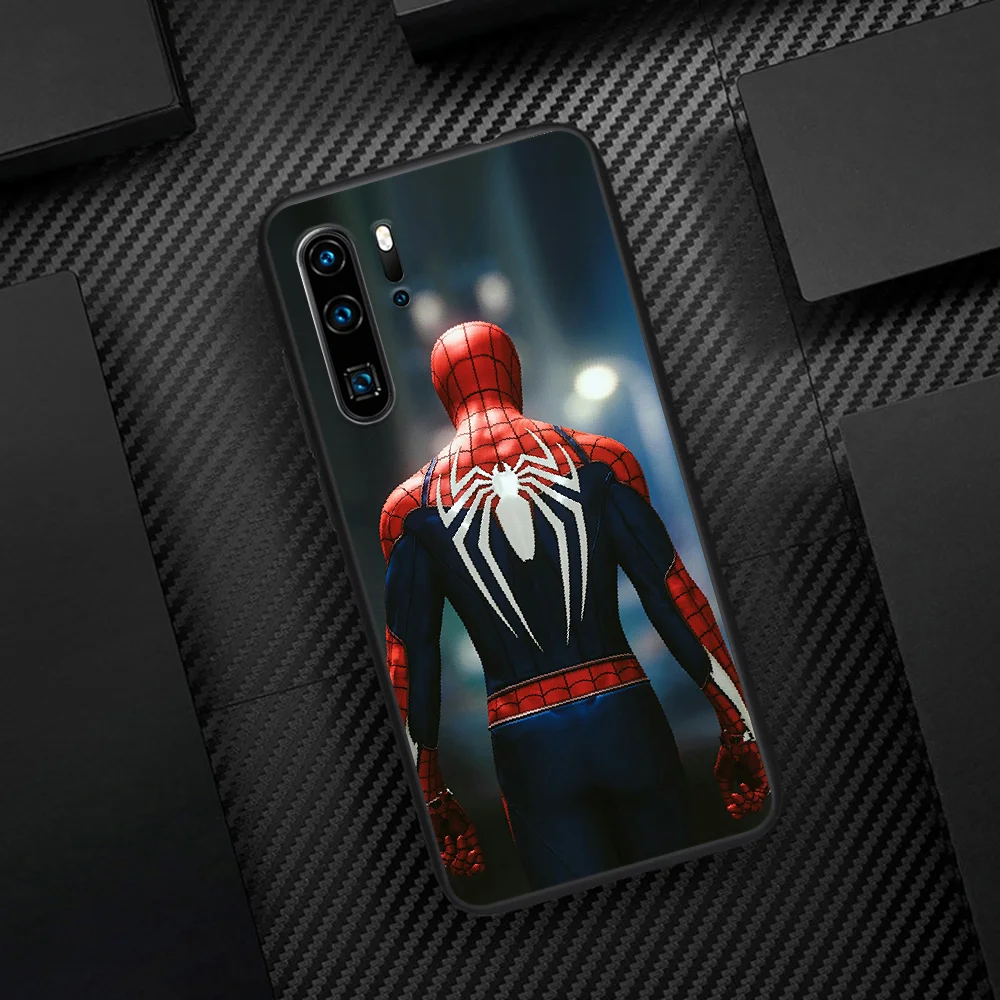 

Super Hero Spiders Man Phone Case For Huawei P Mate 10 20 30 40 Pro Lite Smart 2019 2021 black Prime 3D Cell Fashion Coque