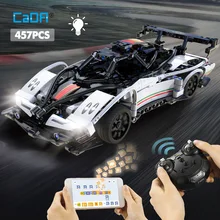 Cada Mobile APP City Remote Control Car Sports Vehicle Building Blocks Technical Racing Car AWD SUV RC Bricks Toys for Children