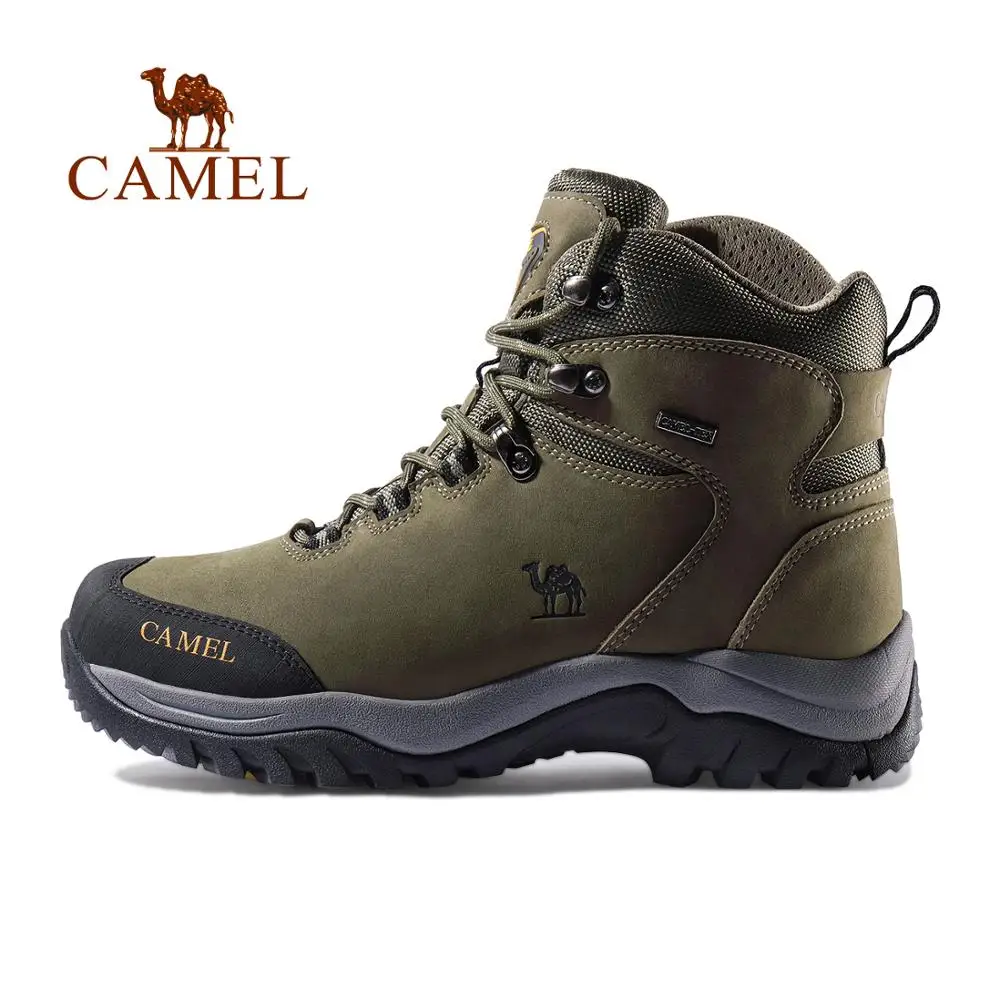 445Green Male CAMEL/Женская обувь с высоким берцем; прочные нескользящие теплые ботинки для альпинизма и походов; военные тактические ботинки - Цвет: 445Green Male
