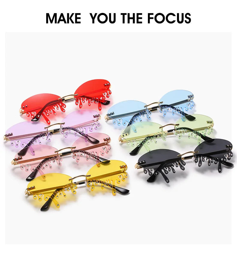 

Retro Sunglasses Spot Drill Tears Sun Glasses Ms. Personalized Sunglasses Exaggerated Funny Women's Sunglasses Glasses Glasses