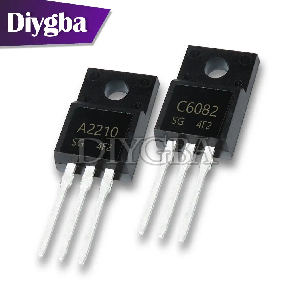 

10PCS A2210 C6082 TO-220F 2SA2210 2SC6082 TO-220