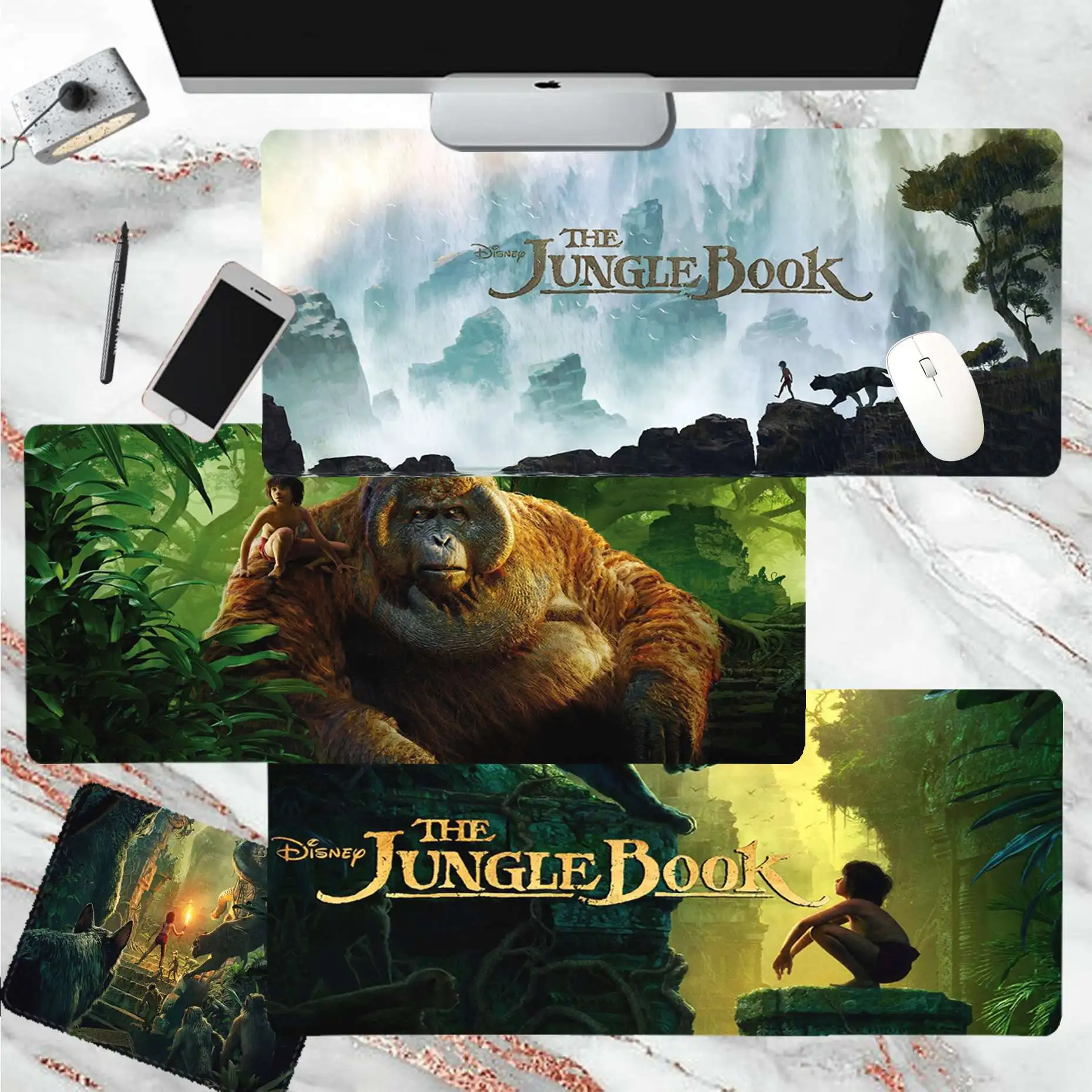 

Disney The Jungle Book movie Silicone large/small Pad to Mouse pad Game Size for Keyboards Mat Mousepad for boyfriend Gift
