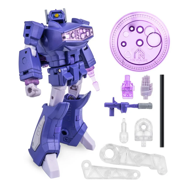 

In StockNewage H35 Cyclops Shock Wave Mini figure Model Action Figure Robot Toys 3rd Transformation G1 Style