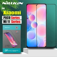 for xiaomi mi 11t pro 11i 5g 11 lite 4g tempered glass nillkin full coverage clear screen protector on poco m4 pro f3 x3 nfc