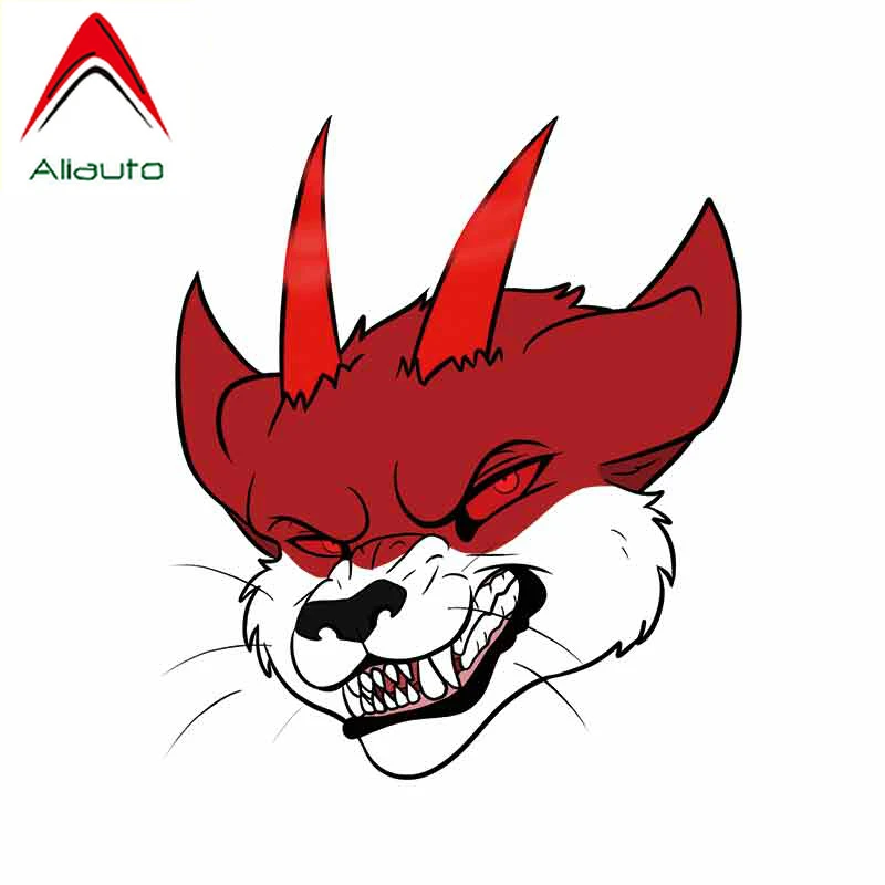 Забавная Водонепроницаемая Светоотражающая наклейка Aliauto с котом злого и