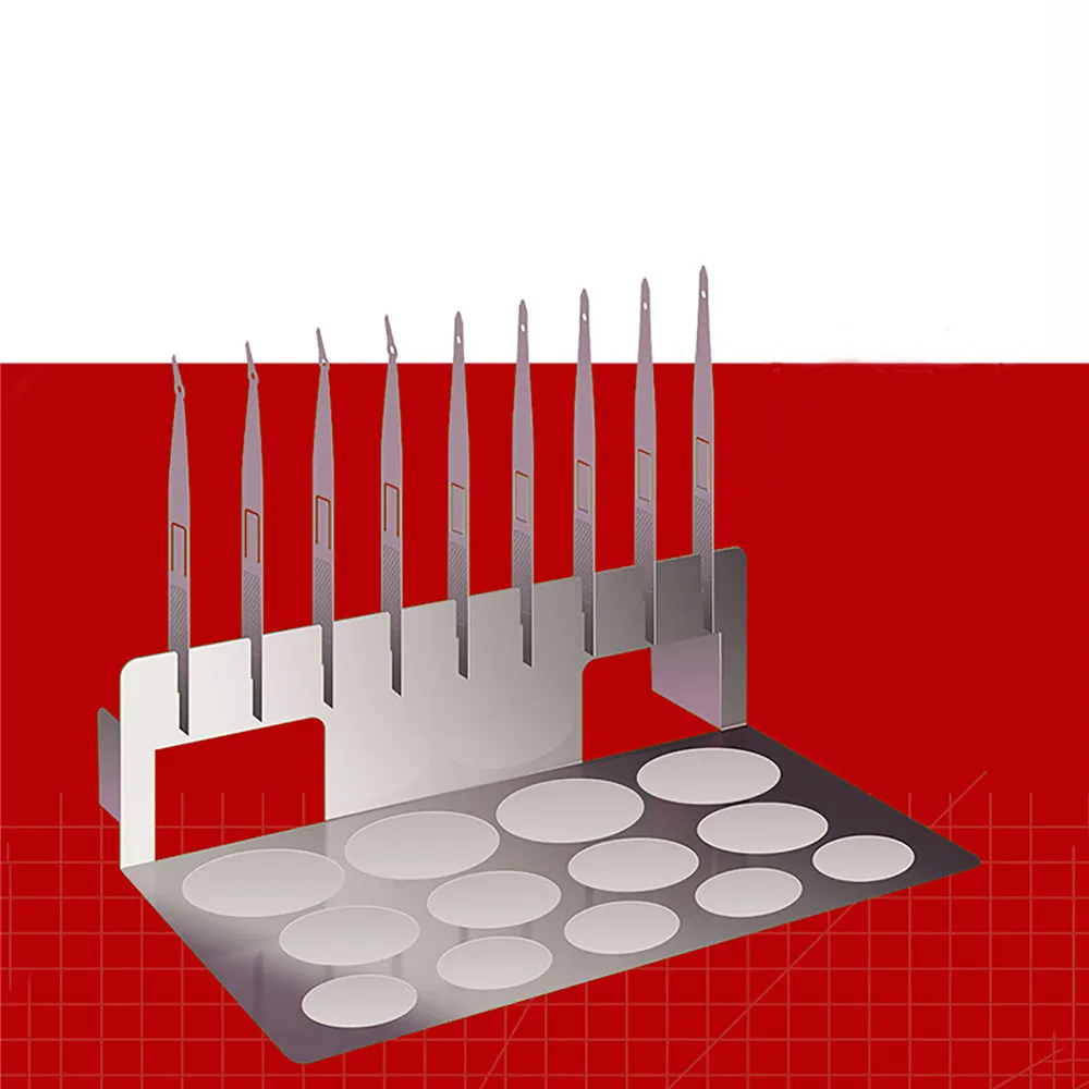 

Stainless Steel Etching Sheet Dispensing Table Glue Stick Workbench Model Making Tool Set