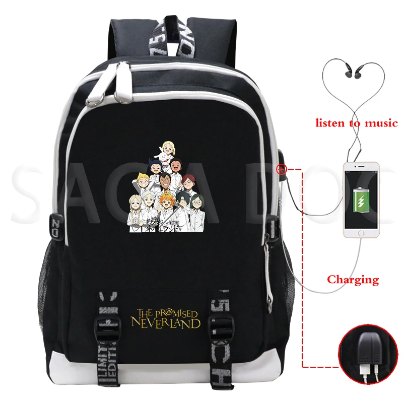 

Рюкзак с USB-подзарядкой для мужчин и женщин, с принтом