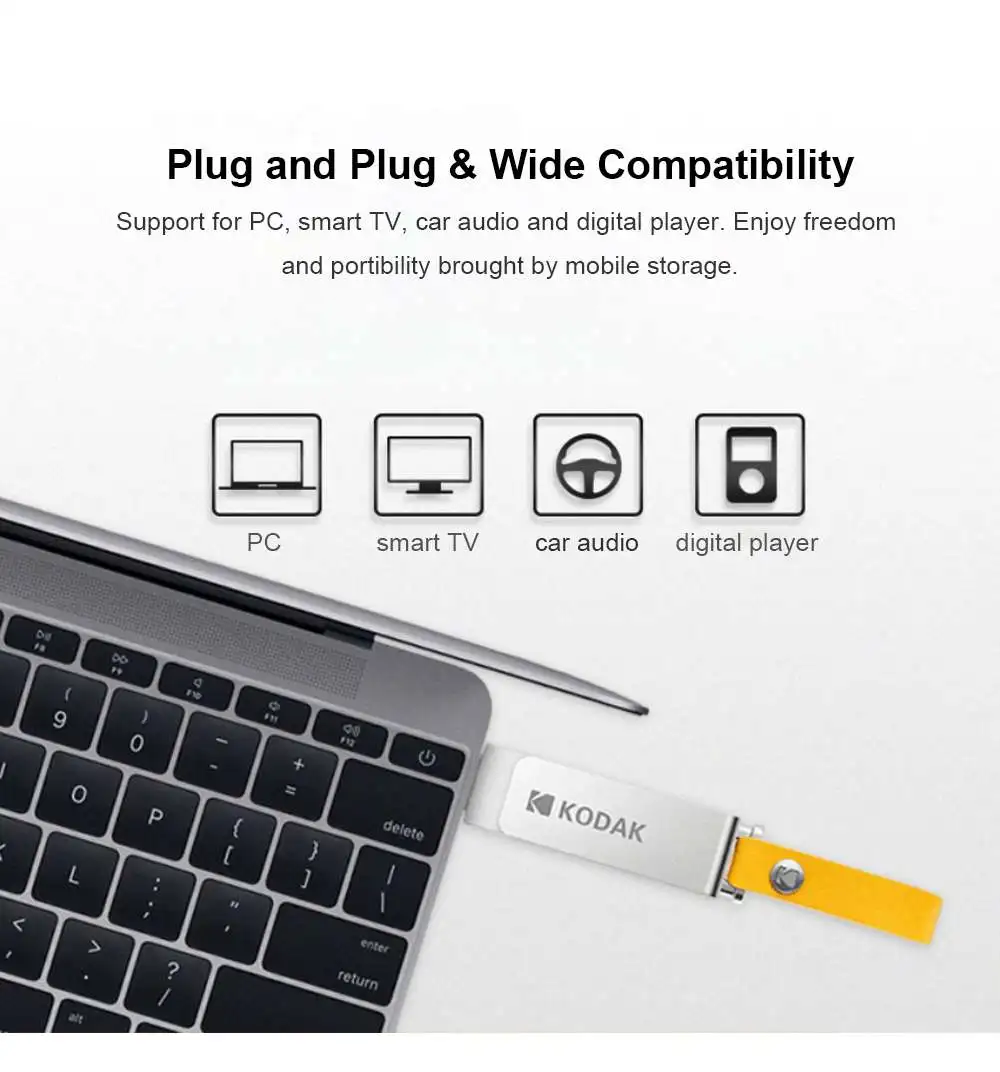 Kodak K133 флеш-накопитель USB 3,0 металлический USB флеш-накопитель 16 ГБ 32 ГБ карта памяти USB 3,0 64 Гб 128 ГБ U диск 256 ГБ Флешка USB флешка