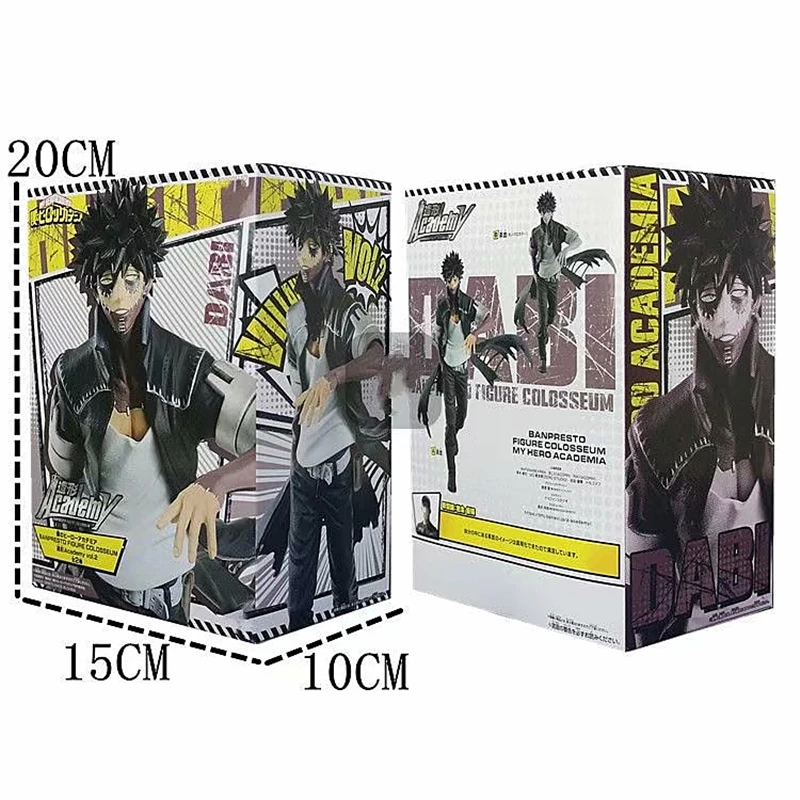 

18cm Dabi Figurine Action Figures Anime My Hero Academia Figure PVC Collection Decoration dabi Statue Model Toy Gifts for Kids
