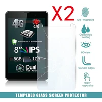 2pcs tablet tempered glass screen protector cover for allview viva h801 lte full screen coverage explosion proof tempered film