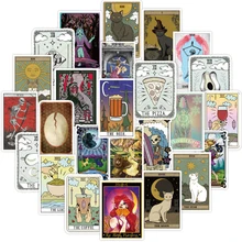 10/30/50PCS Tarot Card Fortune-telling Doodle Sticker Collection For Luggage Laptop Guitar Skateboard Phone Toy Decals Stickers