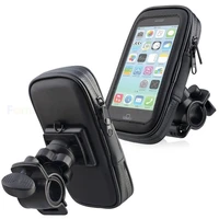 motorcycle telephone holder support moto bicycle rear view mirror stand mount waterproof scooter phone bag for all smartphones