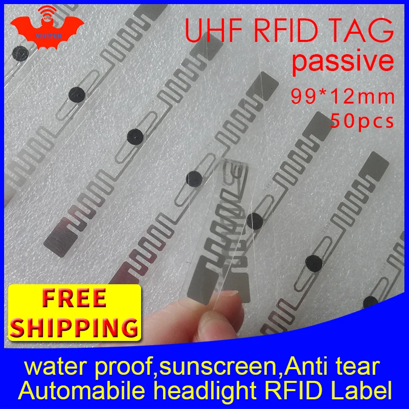 Rfid метка UHF наклейка фара автомобиля EPC6C 915mhz868m 860 960M M4QT 50 шт. Бесплатная доставка