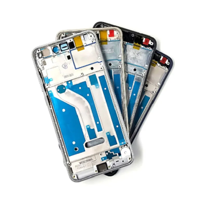 middle frame white Замена для Huawei Honor 8 lite/p8 lite средняя рамка Передняя ЖК-Крышка корпуса безельные шасси+ задняя крышка батареи - Цвет: middle frame white