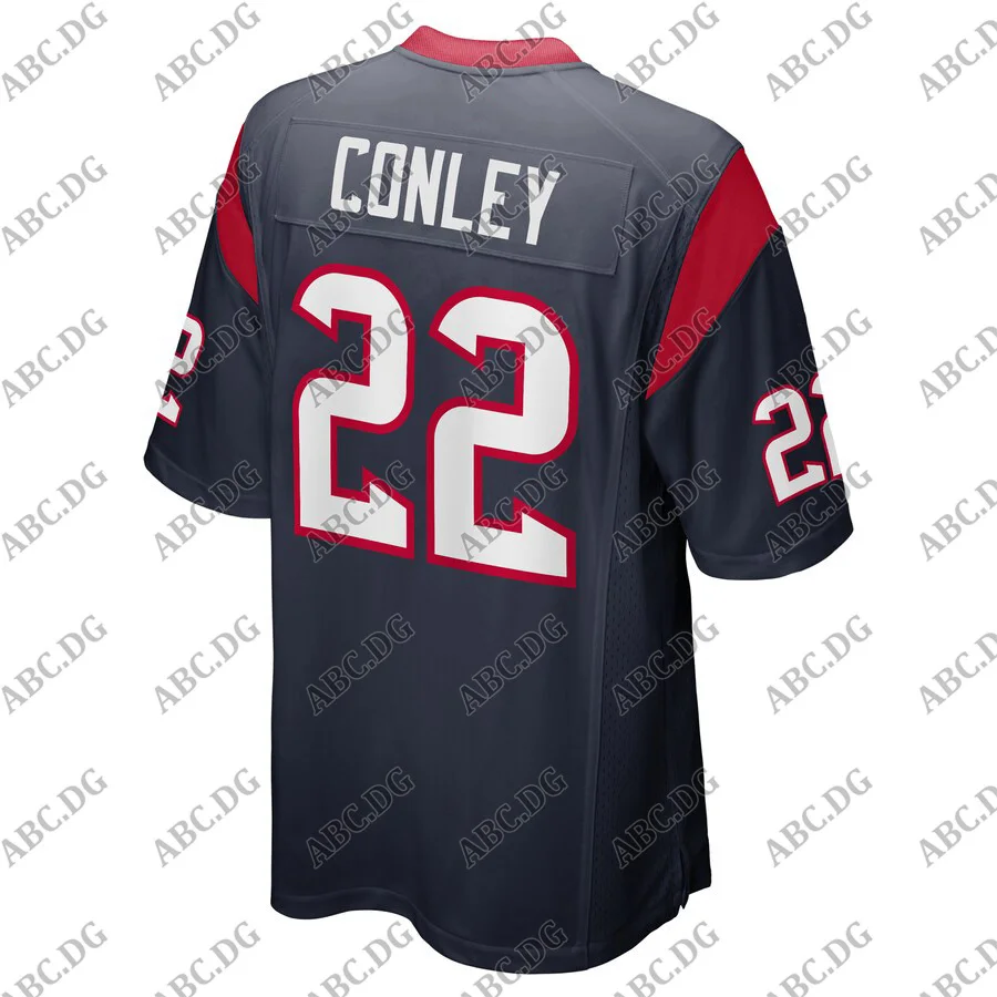 

Customized Stitch American Football Jersey Men Women Kid Youth Houston Gareon Conley Navy Game Jersey