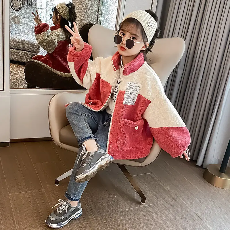 

2020 new winter Girls Kids boys cottoncamouflage hair coat comfortable cute baby Clothes Children Clothing