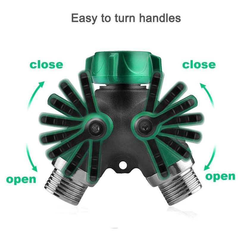 Акция! 2 Way Y Форма соединитель шланга сад сплиттер удобные Пластик сцепление кран