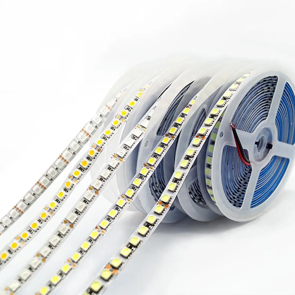 Гибкая светодиодная лента 5050 RGB 12 В 120 светодиодов/м 100 м/лот|Светодиодные ленты| |