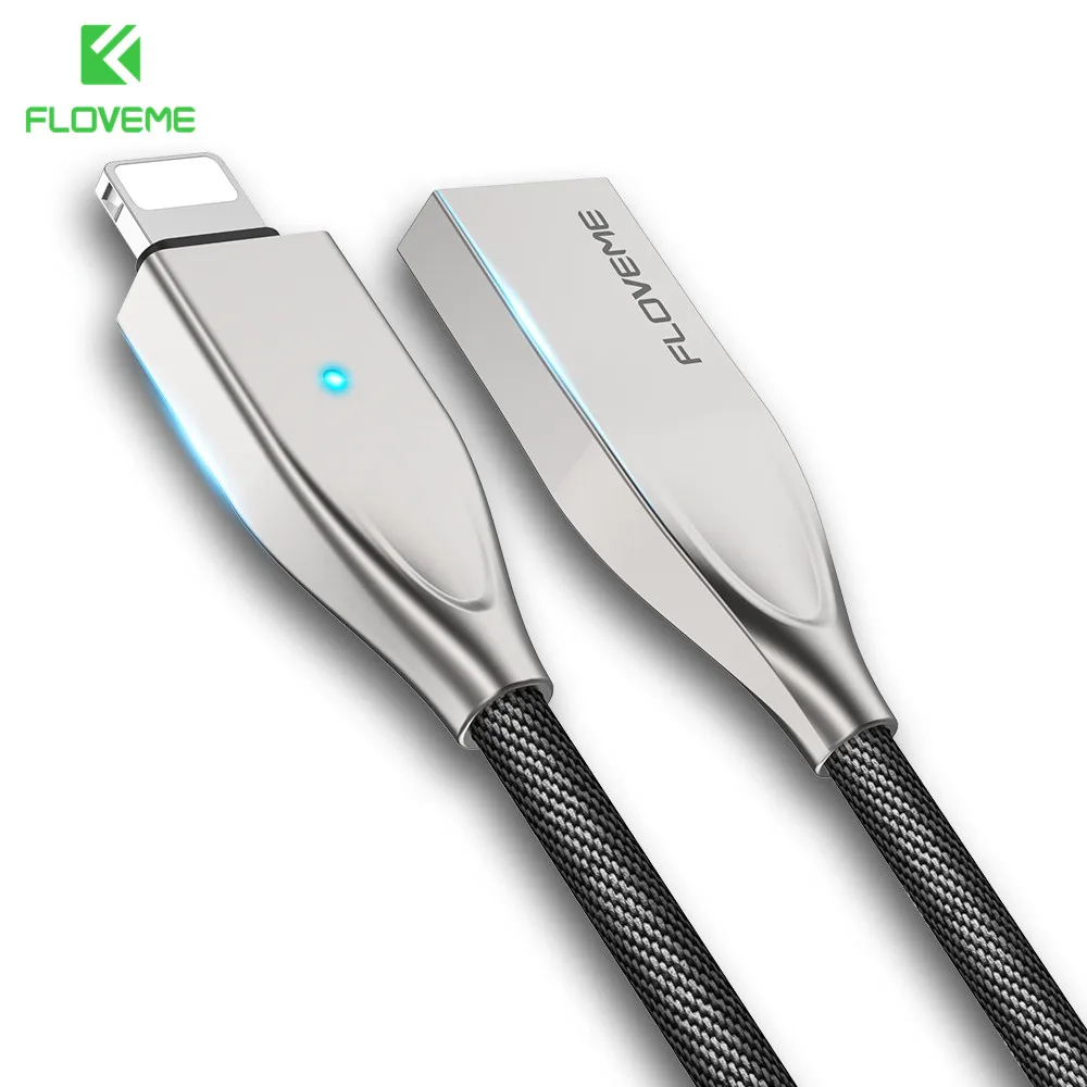 Кабель зарядный FLOVEME с Lightning на USB для iPhone 11 XS MAX XR X 8 7 1 2 м|Кабели мобильных