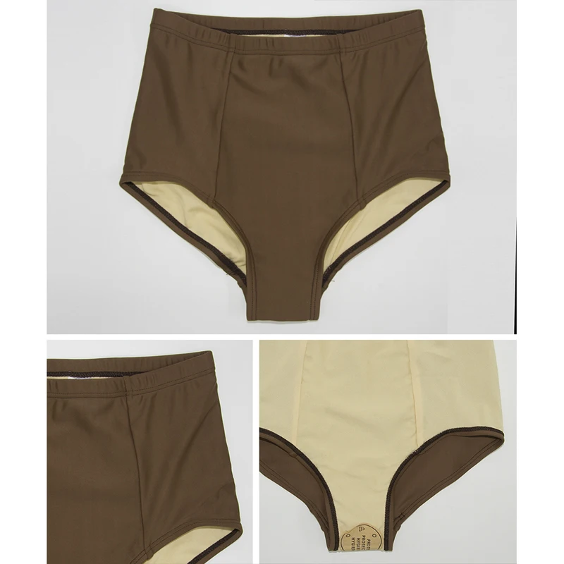 Женские купальники в Корейском стиле с высокой талией полосатый жилет бикини