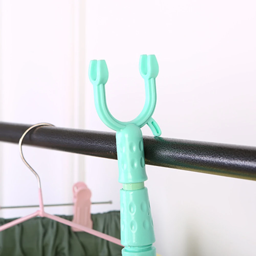 Балконная вилка вешалка для одежды выдвижной шест компактная сушилка дома | Дом и