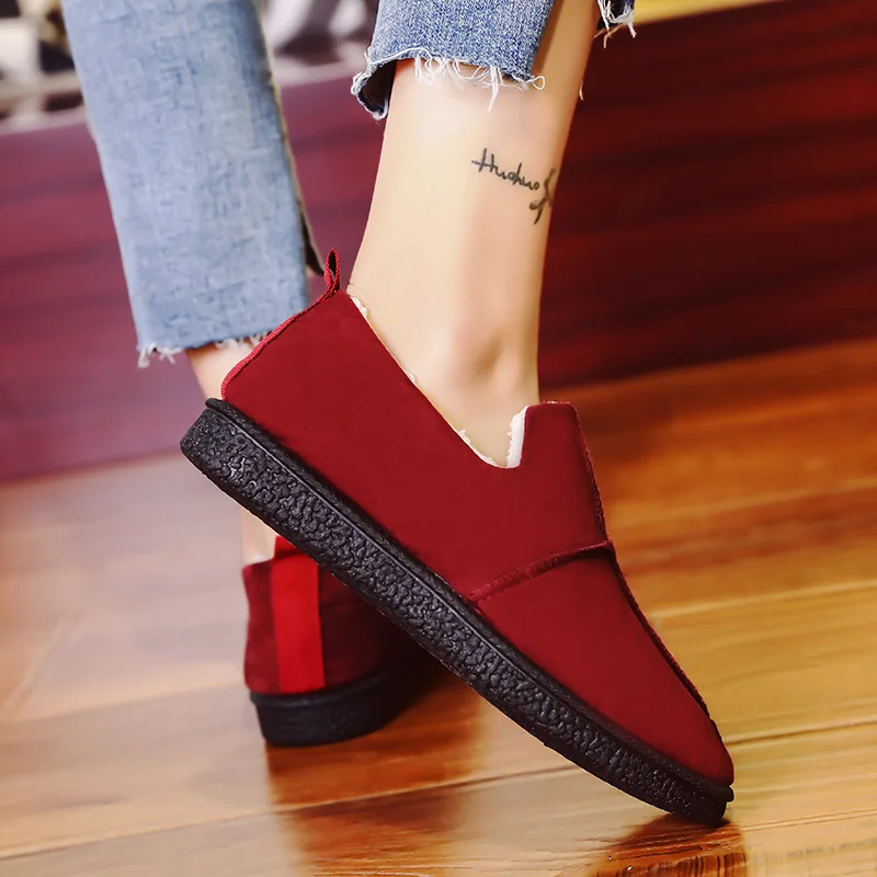 Женские ботильоны новинка хлопковая обувь бархатные ботинки для катания на