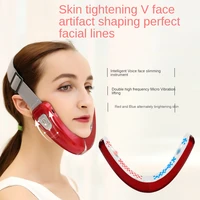 face lift devices rf microcurrent v face shaping facial massager light therapy slimming reduce double chin beauty apparatus