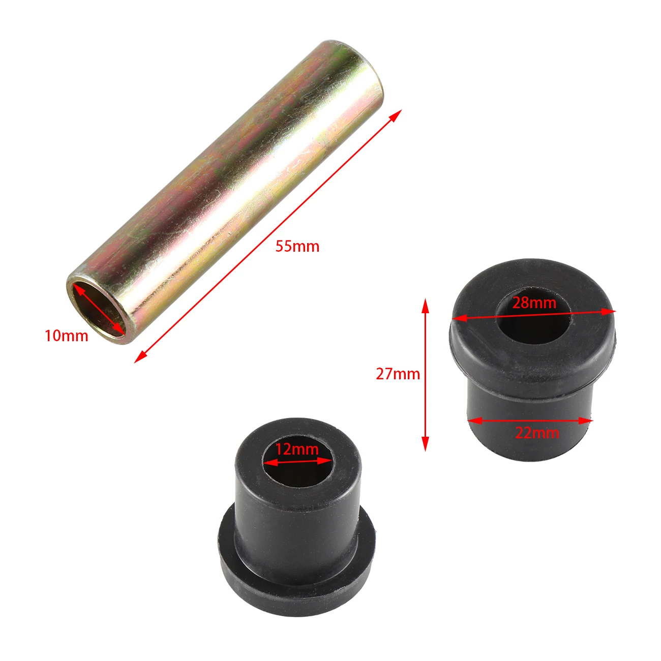 

Club Car DS Rear Bushings & Sleeves Kit For G&E Golf Cart 1976-Up 2 Rear Spring