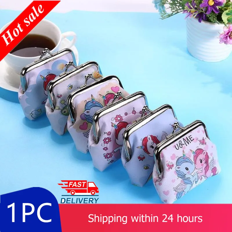 Женский мини-кошелек с единорогом чехол для кредитных карт кошелек мелочи клатч