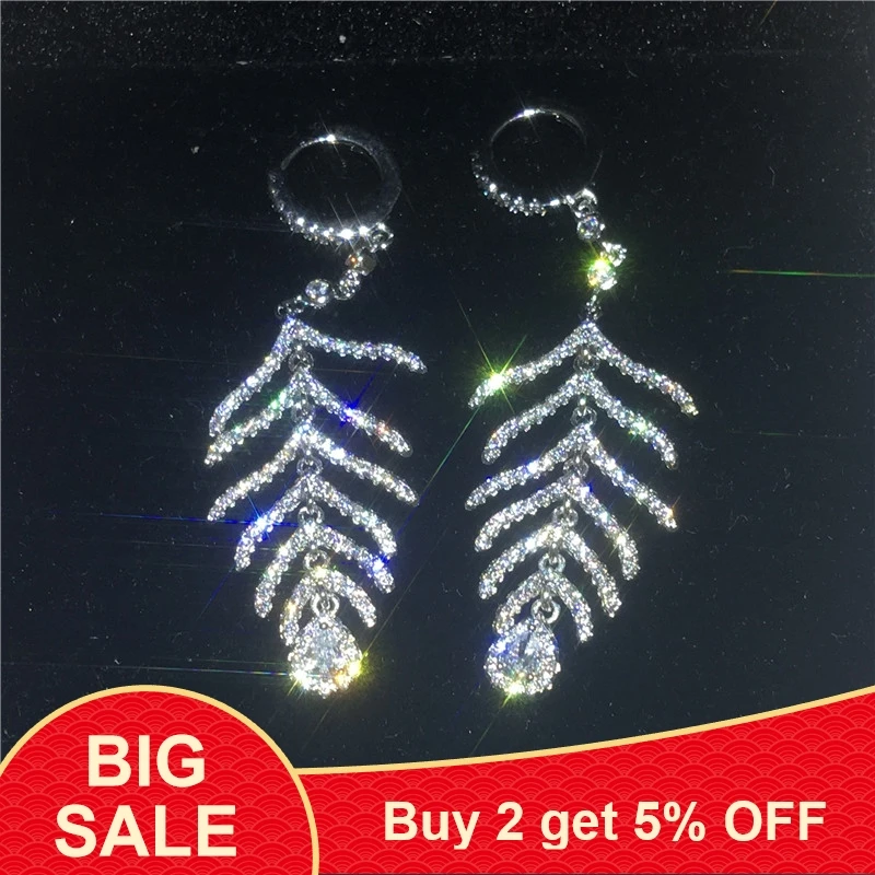 Женские серьги гвоздики из серебра 925 пробы с фианитом|Серьги-гвоздики| |