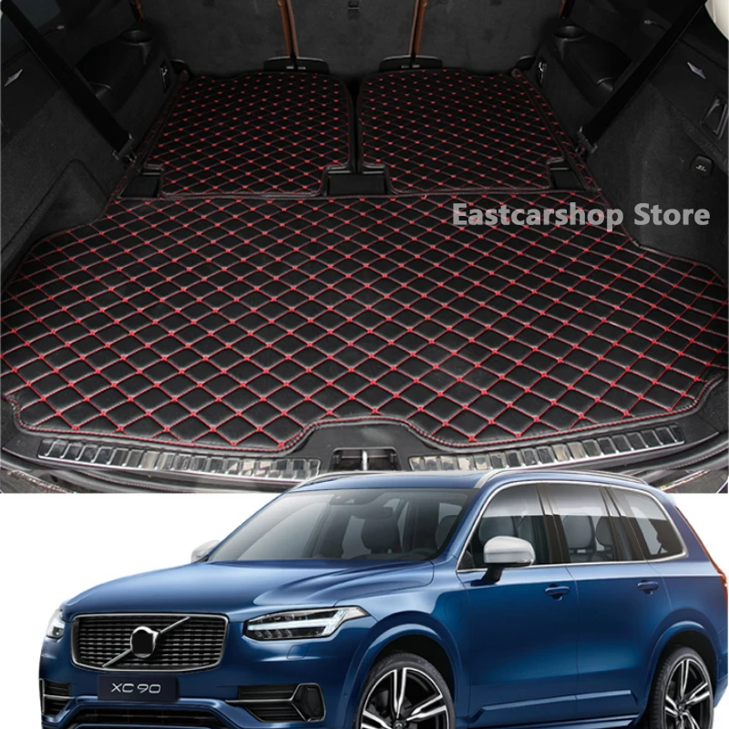 

For Volvo XC90 XC 90 2015-2022 Car All Inclusive Rear Trunk Mat Cargo Boot Liner Tray Waterproof Boot Luggage Five Seven Seaters