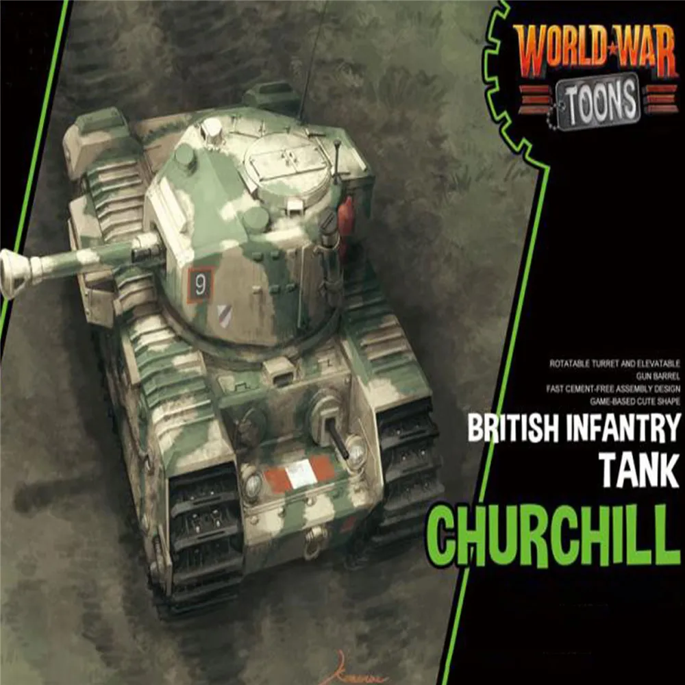 

For British Churchill Infantry Q Edition Tank Model DIY Assembly Model Kits