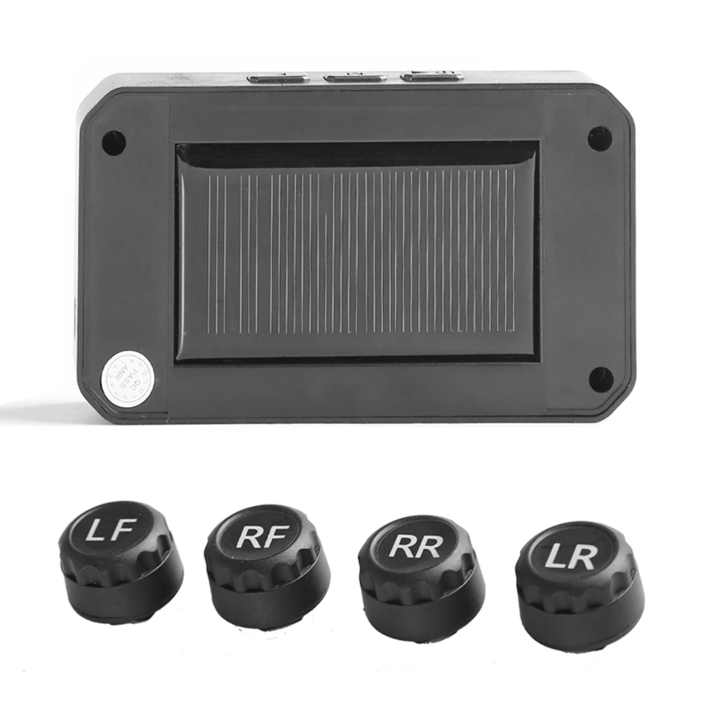 

Minivan Truck Tire PressureMonitor w/ 4 External Sensors Outdoor System S04 Solar TPMS Personal Car Parts Decoration