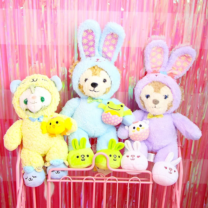 Пасхальный кролик медведи дуффи и Shelliemay Kawaii Плюшевые игрушки Stellalou Gelatoni кошка