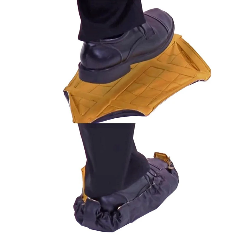 2pcs/pair New Step in Sock Reusable Shoe Cover One Hand Free Covers Durable Portable Automatic | Дом и сад