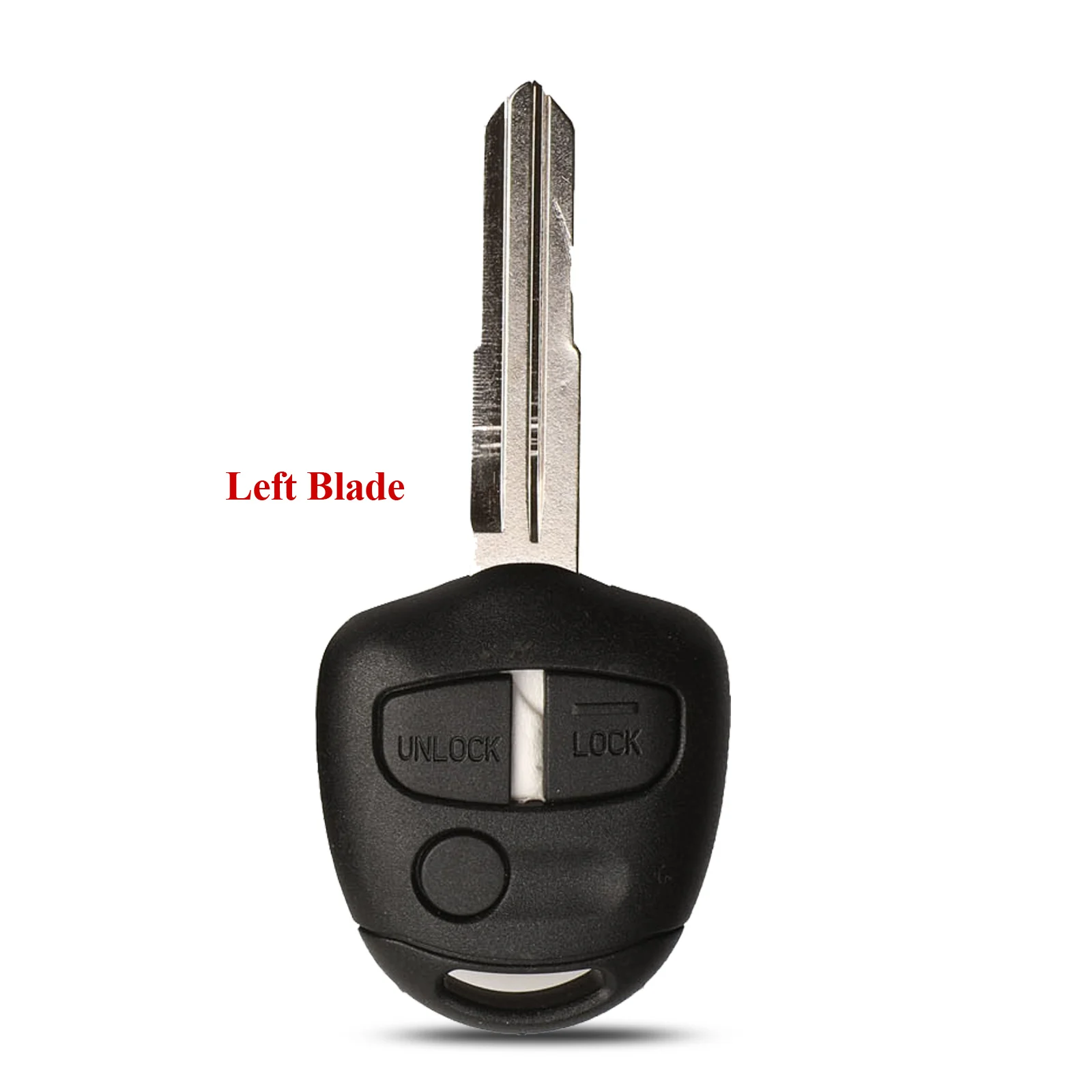 Left Blade Jingyuqin 3 кнопки дистанционного ключа автомобиля оболочки чехол для Mitsubishi Outlander Lancer EX Автозапуск Fob Uncut влево/вправо лезвие - Количество кнопок: Left Blade