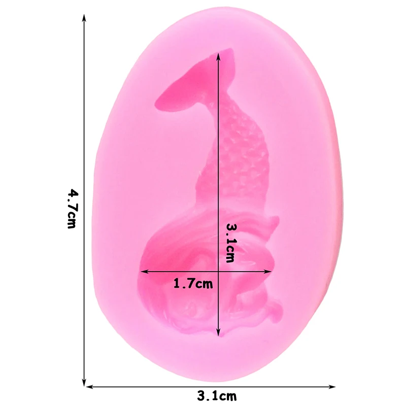 Силиконовые формы Русалочка сделай сам для украшения торта из помадки