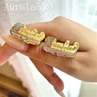 AurolaCo индивидуальные серьги-гвоздики 3D серьги с именной табличкой для женщин на заказ двухцветные серьги с именем ювелирные изделия в подарок